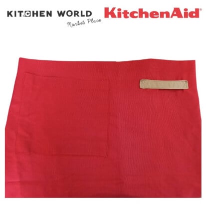 ผ้ากันเปื้อนทวิลคอตตอน 100% KITCHENAID AP009514WPKA สีแดง_5